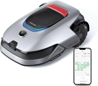 DREAME A2 Cortacésped Robótico, Evitación de Obstáculos por AI OmniSense 2.0, Configuración Automática de Límites, Mapeo de Doble Fusión, Sistema de Corte EdgeMaster, Para Pendientes de Hasta 26,5°